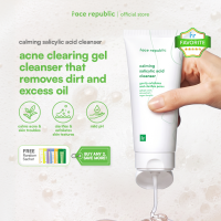 Face Republic Calming Salicylic Acid Cleanser 100mL [Oily Sensitive Skin Pimple / BHA CICA] Vegan | Clean Kbeauty Skincare