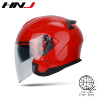 HNJ A4-006 Dual visor helmet half face helmet for motorcycle Unisex motorcycle helmet women helmet men helmet