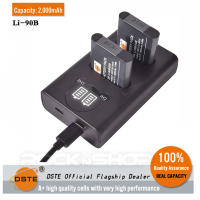 DSTE LI-90B LI-92B DB-110 Replacement Battery (Pack of 2) and Smart LED Dual USB Charger Compatible with Olympus SH-50 SH-60 SP-100 TG-1 TG-2 TG-3 TG-5 TG-6