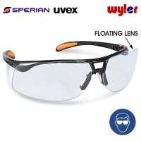 Sperian Protégé by Uvex Safety Eyewear Metallic Black Frame Clear UV Extreme Anti-Fog Lens Safety Gear PPE Safety Spectacles