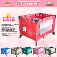 Star Baby 1st P-508 Portable Crib for Baby Play pen with Double Decker and Mosquito Net