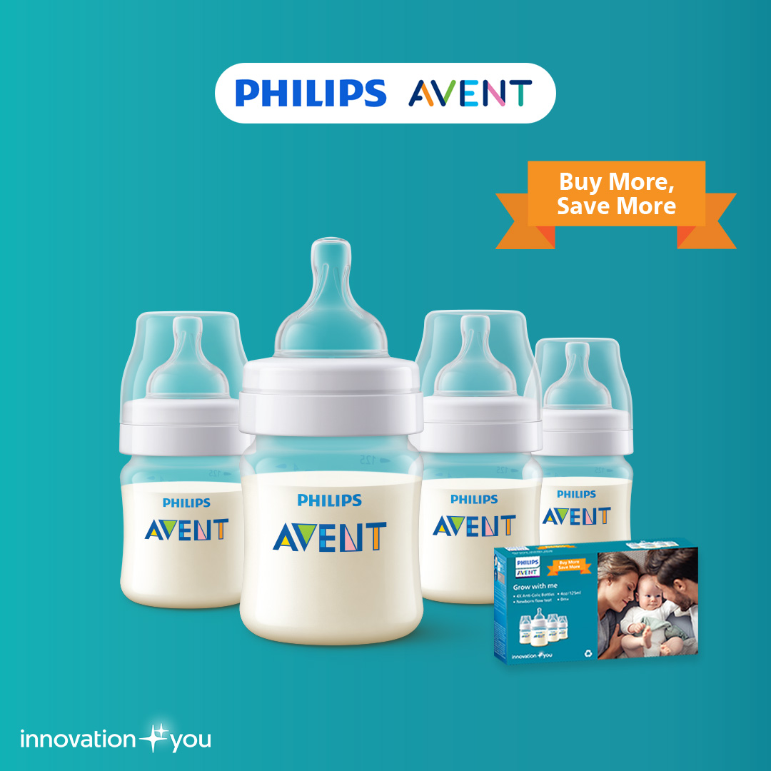 Philips AVENT 4oz Anti-colic Baby Bottle 4-pack