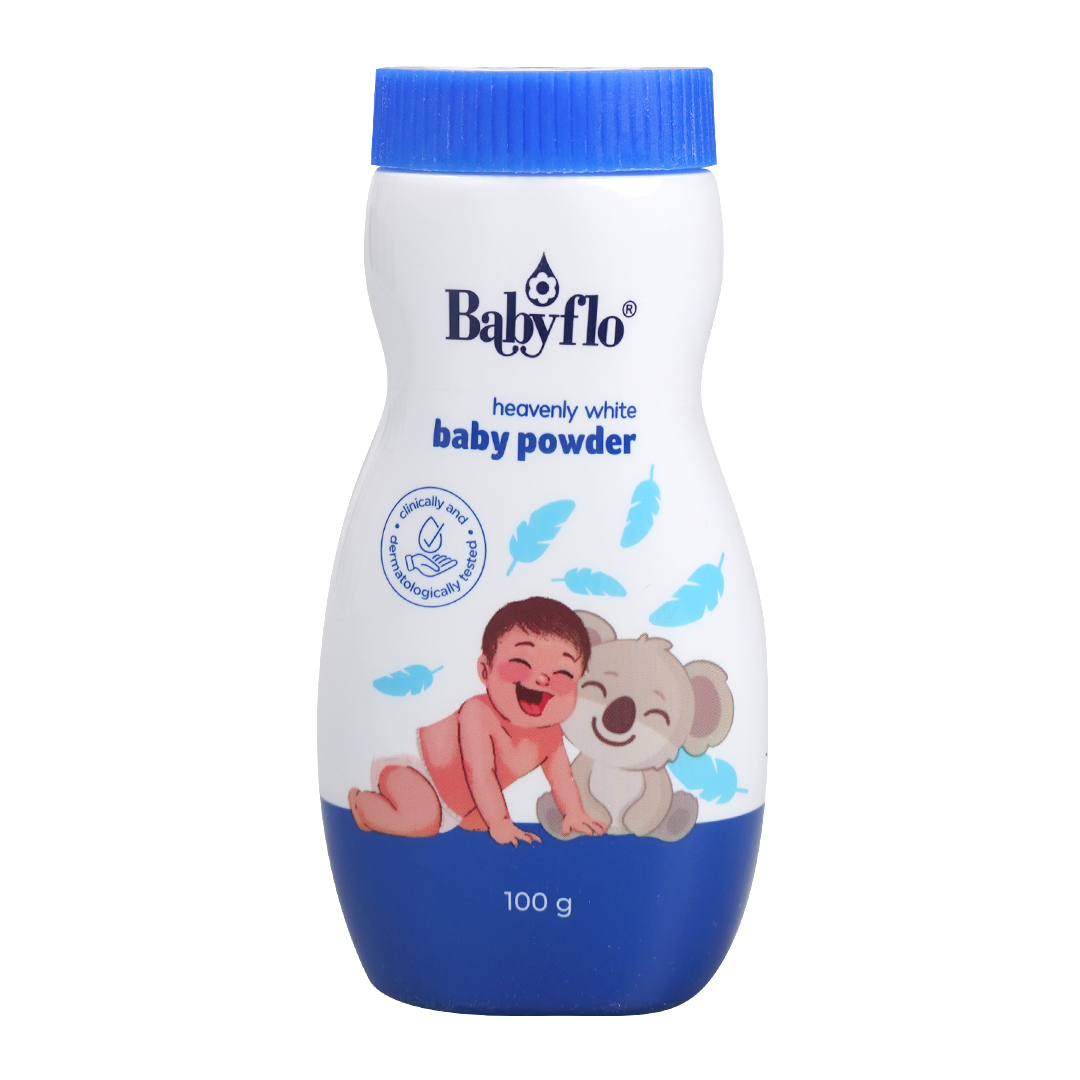Babyflo Baby Powder Heavenly White 100g