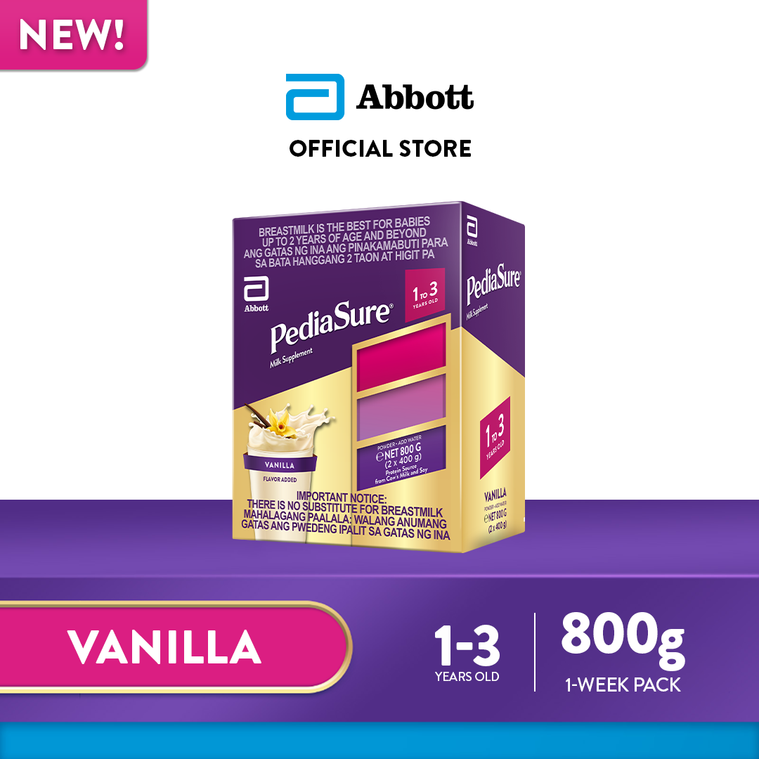 Pediasure Vanilla 800g for Kids 1-3 Years Old Milk Supplement Powder