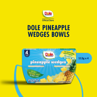 Dole Pineapple Wedges Bowls 4-pack