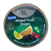 AUTHENTIC CAVENDISH & HARVEY NO SUGAR WITH MIXED FRUIT DROPS 100% TASTE 175g