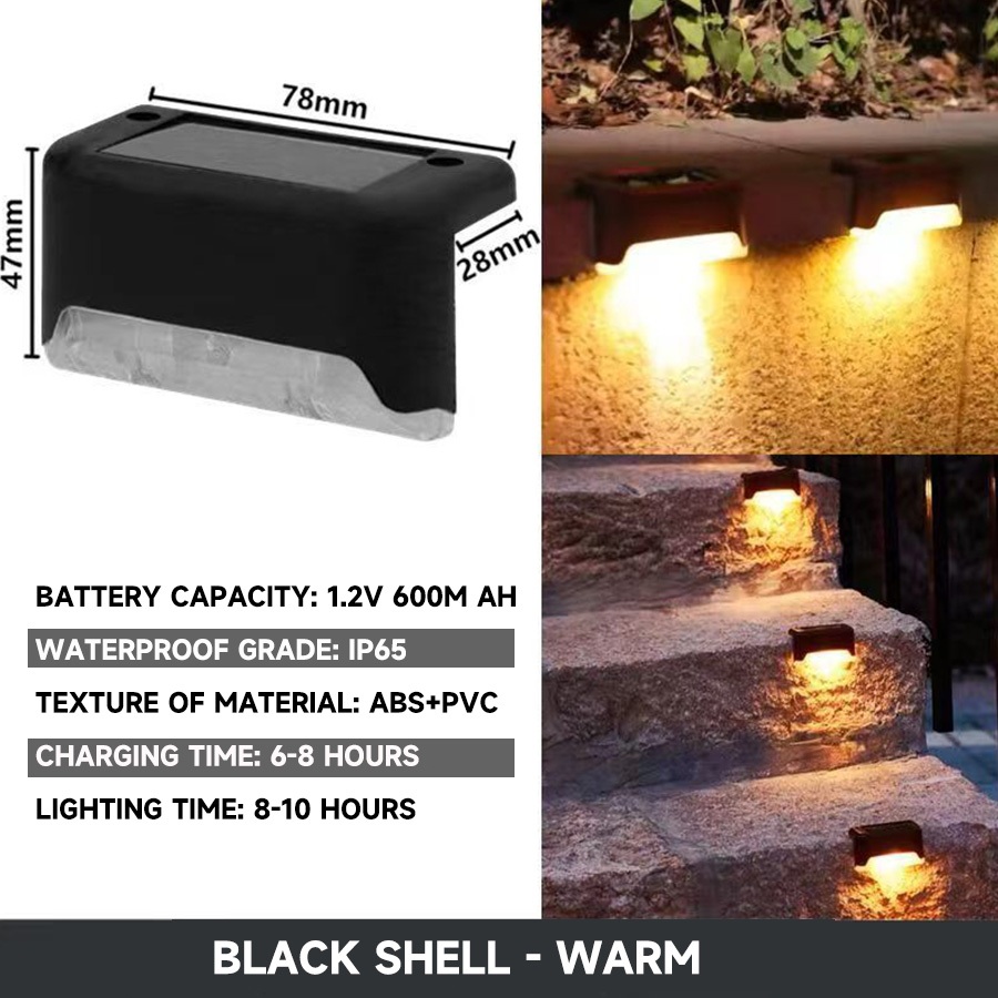 YOWXII🔥 Solar Stair Light LED Step Light Outdoor Waterproof Fence/Desk/Wall Lights Garden Lamp