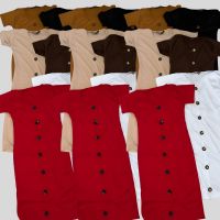 CLOTHINGHUB SULIT NEGOSYO BUNDLE 6PCS/12PCS/18PCS CAMILLA BUTTONDRESS ONE SIZE ABOVE KNEE DRESS