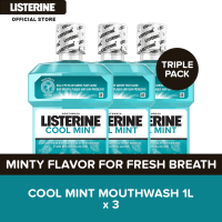 Listerine Cool Mint Mouthwash 1L Buy 2 Get 1 FREE for oral care fresh breath