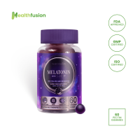 Health Fusion Melatonin 3mg + 5HTP for Stress & Anxiety + Natural Sleep Aid | Sugar-free 60s