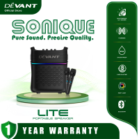 DEVANT Sonique Lite 201 Portable Party Speaker w/ 5.25″ Woofer Bluetooth - FREE Wireless Mic x2