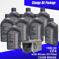 Nissan Genuine Motor Oil Premium 10W-30 CF-4 Oil Change Package for Nissan Urvan NV350 / Nissan Navara NP300 / Nissan Terra ( 8 Liters + Oil Filter )