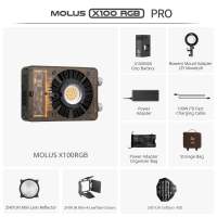ZHIYUN Molus X100 RGB - 100W LED Video Light | COB Studio Light | Professional Photography Light | Portable Fill Light