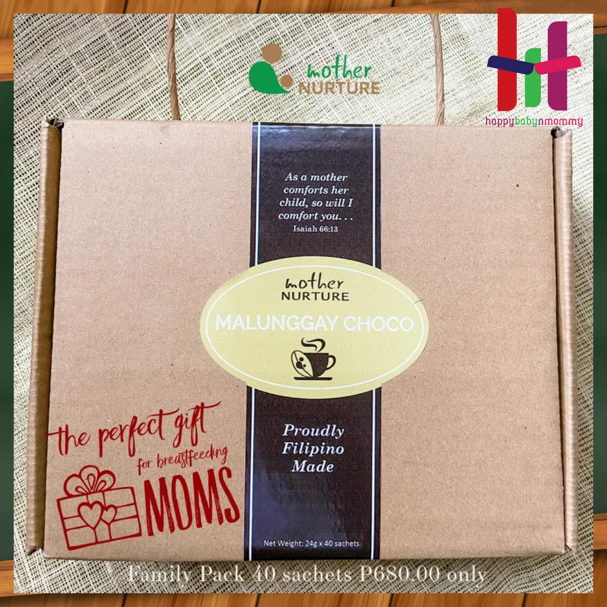 Mother Nurture Malunggay Choco Milk Booster Lactation Drink Family Pack 35 sachets