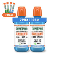 TheraBreath Mouthwash Icy Mint 473ml x2