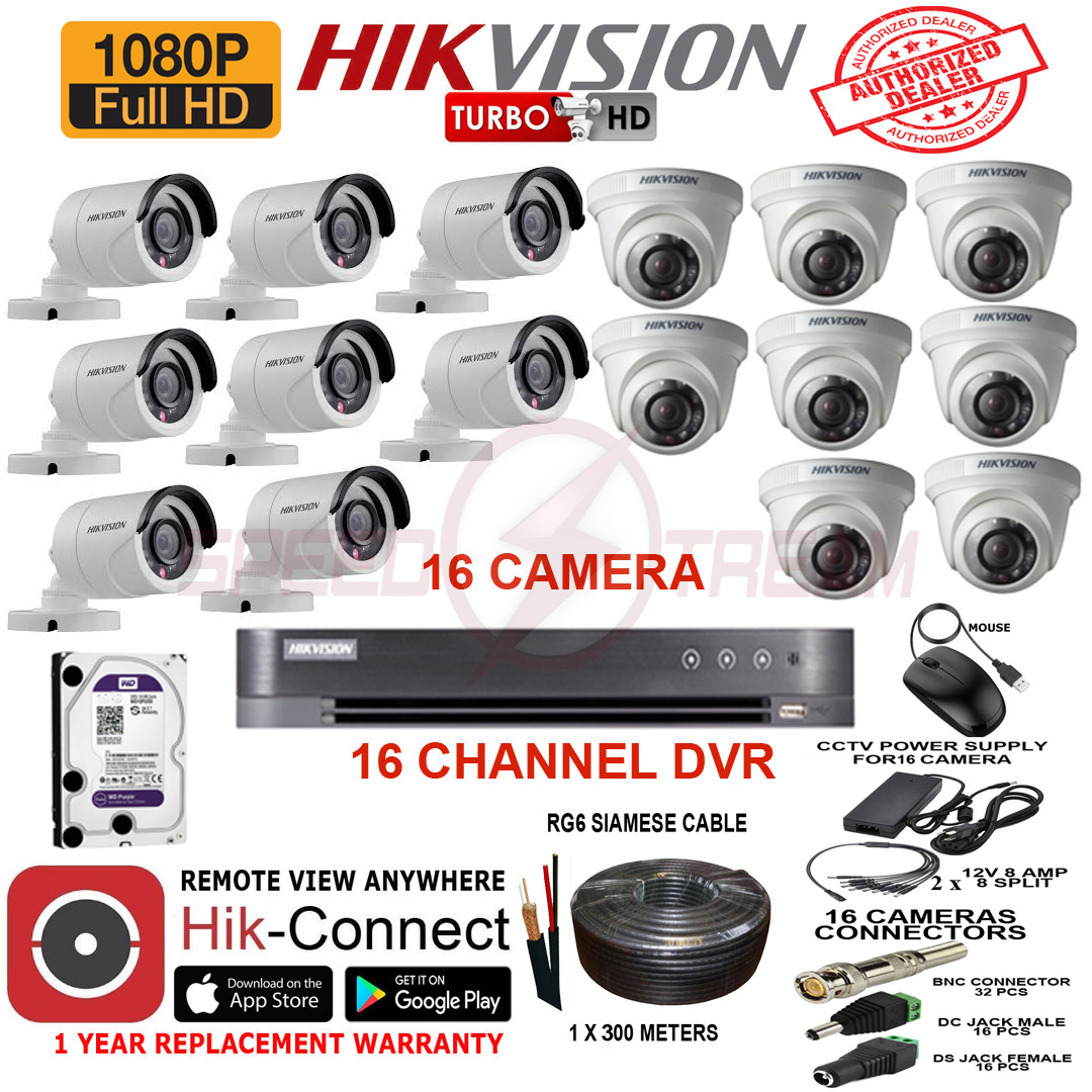 hikvision cctv 16 channel dvr