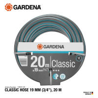GARDENA Classic Garden Hose 19 mm (3/4″) - 20 m - High-Flow Capacity and UV Resistant Garden Hose