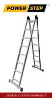Power Step Aluminum Dual Ladders (A-type to Straight) from 4/8ft to 8/16ft