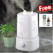 1.5L Ultrasonic Air Humidifier with Interchanging LED Light + FREE Essential Oil