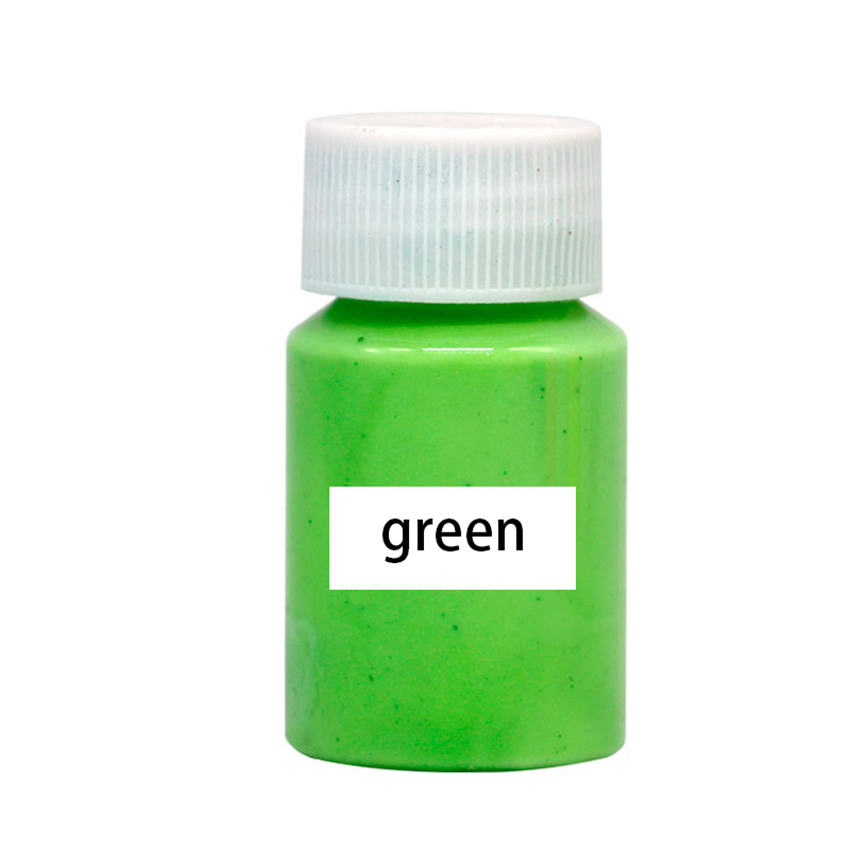 20g Glow In The Dark Acrylic Paint Luminous Pigment 8 Colors DIY Art Decoration