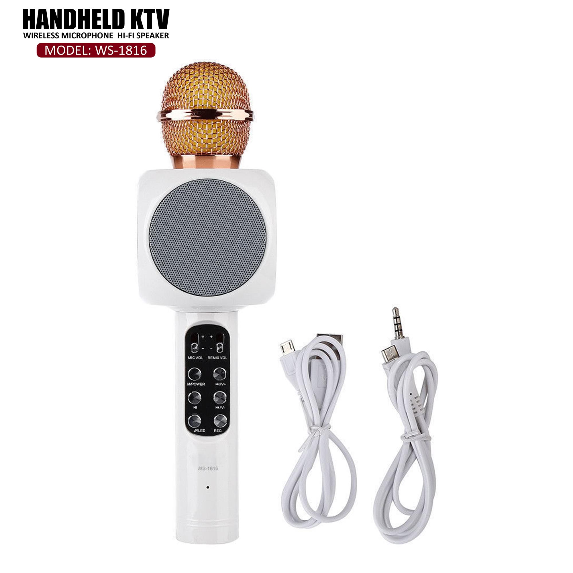 LHR WS1816 Portable Handheld KTV Wireless Bluetooth Microphone HiFi