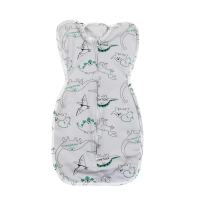 Kanagroomom Swaddle Sleeping Bag Newborn Baby Transitional Swaddle Sleeping Bag Cotton Open Two Way Zip