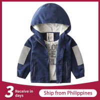 Rolanko 2-7Years Kids Boys Casual Jacket Outerwear Children Zip Hooded Jacket Baby Cute Dust Windbreaker Coat