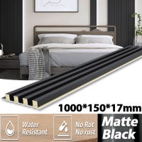 Buy 1 take 3 Modern Style Waterproof Board PVC Grille Wall Panel Modern 3D Solid Ecological Wallpaper Wood Design Home Living Office Room Wall Decor 1000*150*17mm