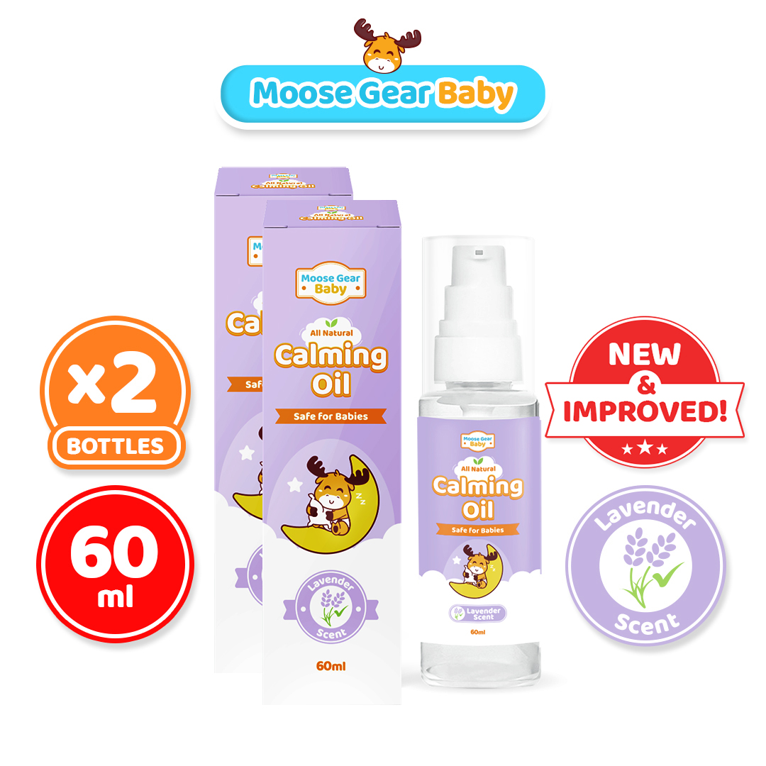 Moose Gear Baby Calming Oil 60ml 2SETS (Lavender Scent) Rehydrates Skin