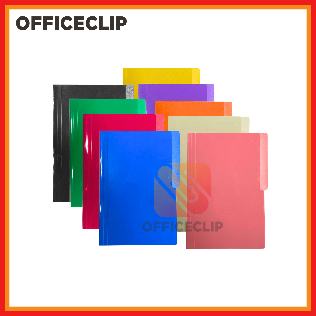 Solid Colored Plastic Folder Short | Sold per pc