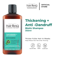 Petal Fresh Hair ResQ Thickening Anti-Dandruff Shampoo 355ml – Biotin + Green Tea for Hair Fall & Flake Control