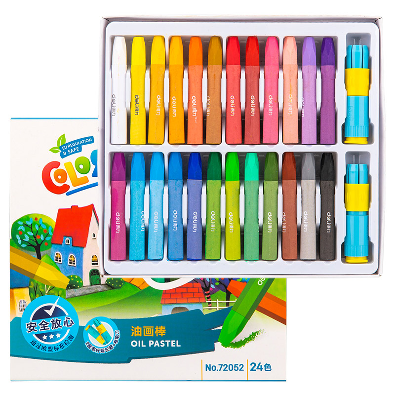 Deli 72053 oil pastel (mixed) (36 colors/box)