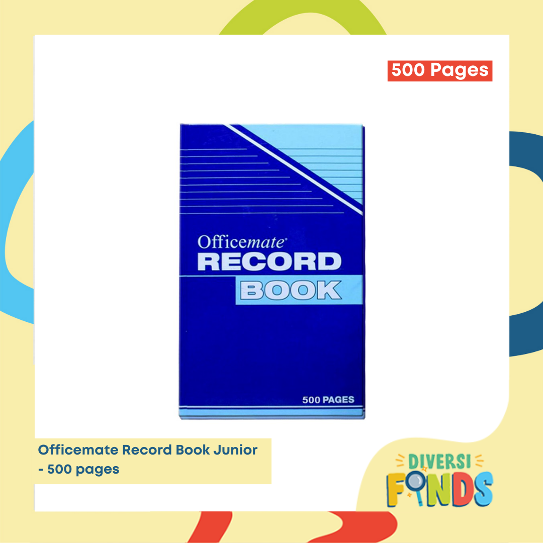 1 pc Valiant or Officemate Record Book Junior / Big Size - 150pgs 200pgs 300pgs 500pgs