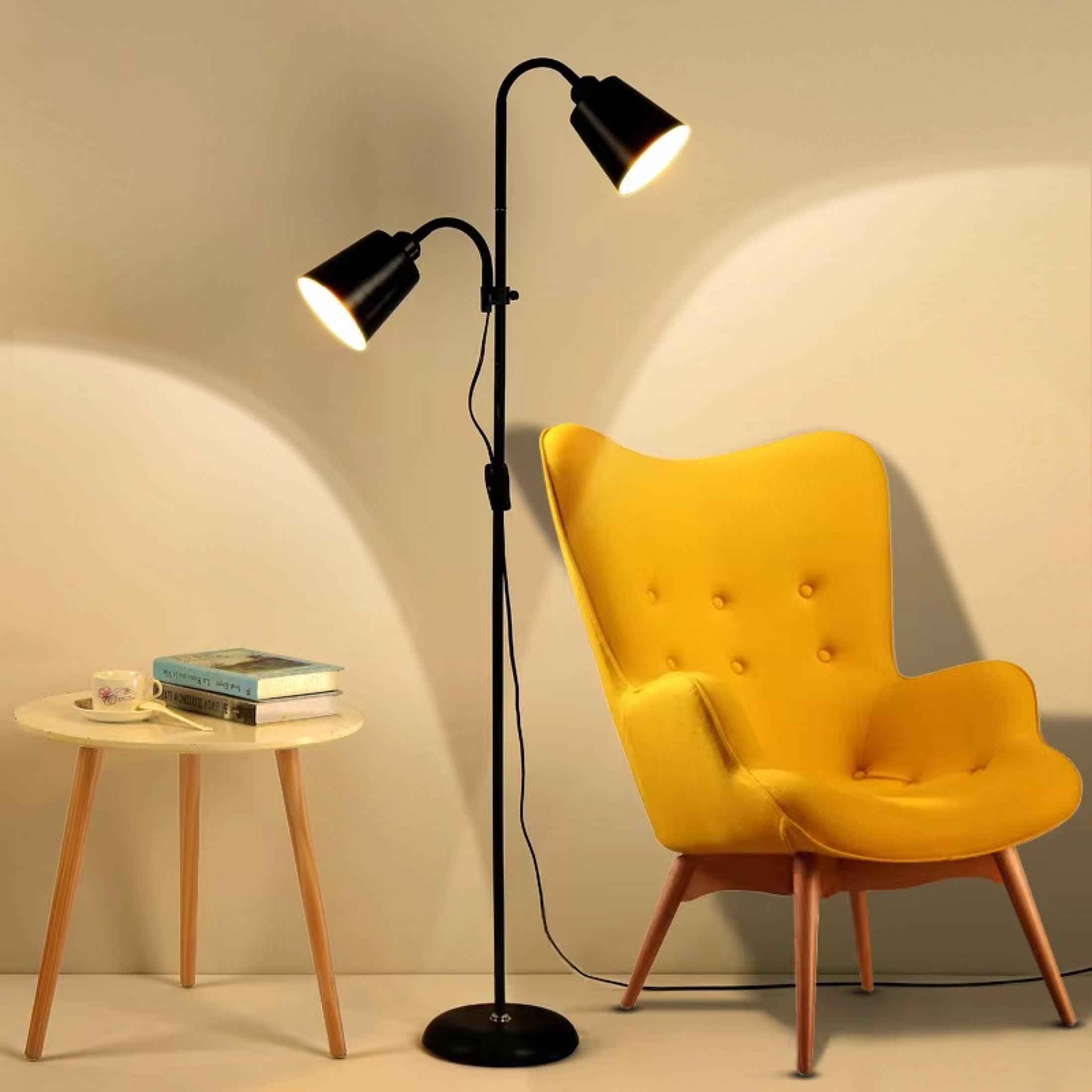 2024 model Floor lamp living room lamp shade Bedroom living room sofa corner light decorative study LED eye protection reading bed adjustable night light