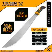 Tolsen Machete w/ Rubber Plastic Handle (14″ | 16″ | 18″ | 20″ | 22″) For Outdoor Expedition