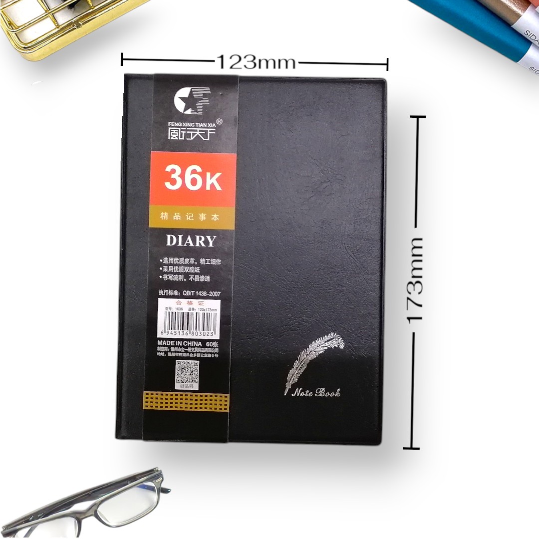 1PC Diary Mini Pad Student School Exercise Notebook 60 sheets of paper and a hardcover design