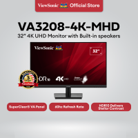 ViewSonic VA3208-4K-MHD 32″ 4K UHD SuperClear® VA Monitor 60Hz 4ms HDR10 Built-in Speakers