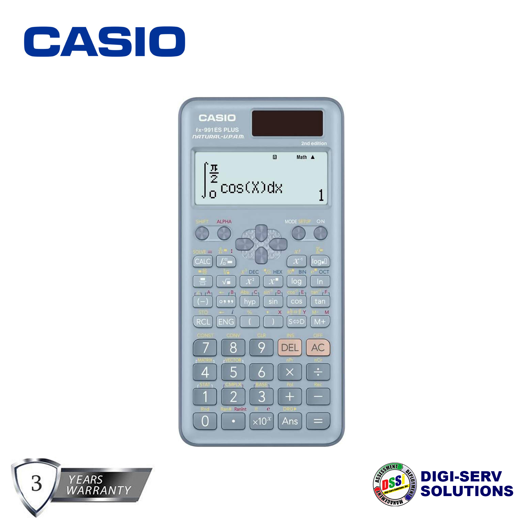 Casio FX-991ES PLUS (Blue) 2nd Edition Standard Scientific Calculator