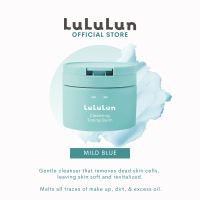 Lululun Cleansing Toning Balm -  Mild Blue. Removes make up. Gentle. For Sensitive Skin. With Ceramides Azulene Panthenol Ectoine. Made in Japan
