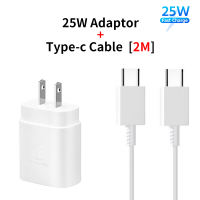 For Samsung 25W Type C to Type C 3A Super Fast Charging Wall Charger PD 3.0 Adapter for Galaxy S20 S20+ S21 Ultra Note 20