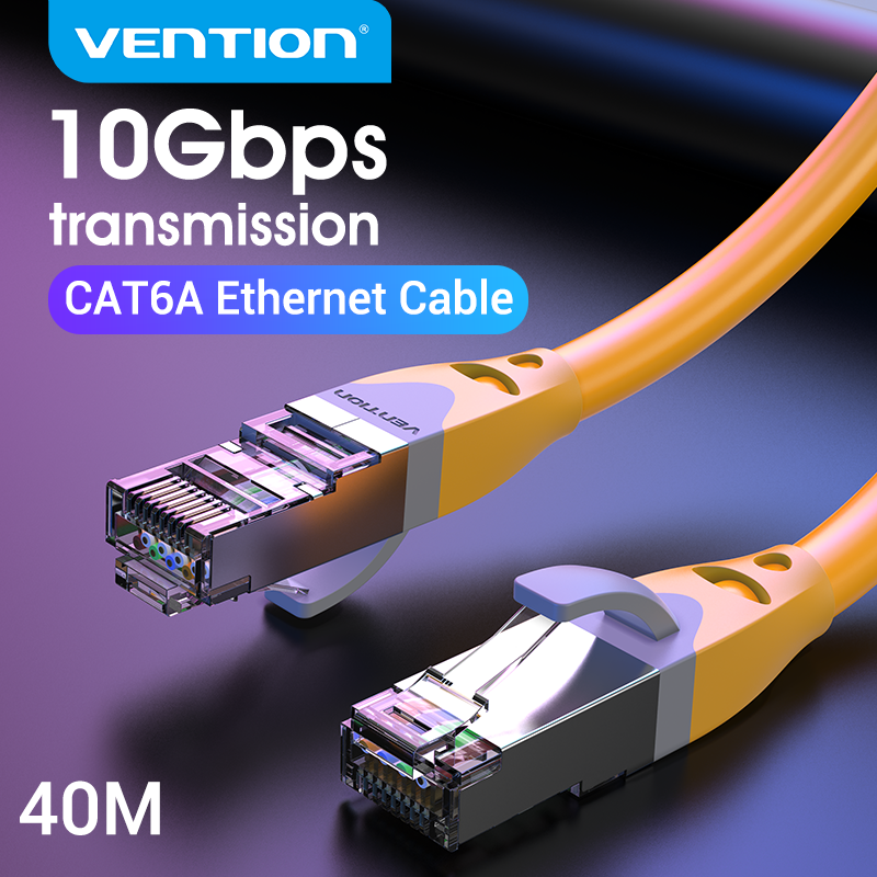Vention cat6A cáp Ethernet RJ45 Cat6A cáp LAN RJ45 Mạng Ethernet Dây nối Internet dây 4m 10m cho Bộ định tuyến máy tính máy tính xách tay cáp Ethernet Dây Dây cáp