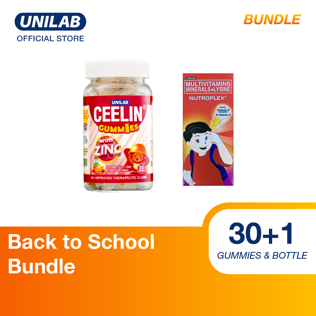 Back to School Bundle: Ceelin Gummies with Zinc 30s and Nutroplex 250mL Syrup
