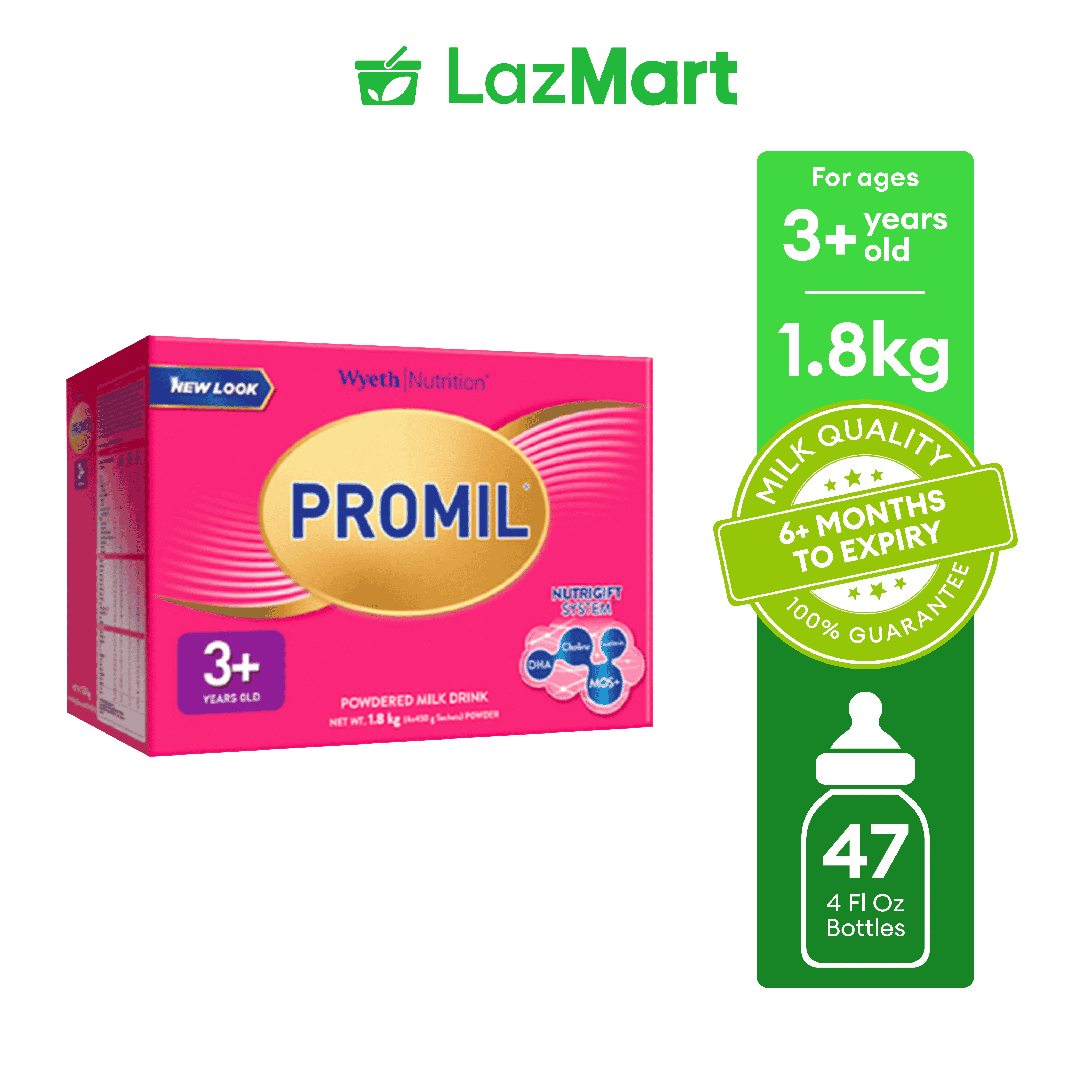 PROMIL FOUR Powdered Milk Drink for 3+ Years Old Bag in Box 1.8kg
