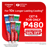 Colgate Fresh Confidence Toothpaste Pack of 6 (Assorted Variants & Sizes)
