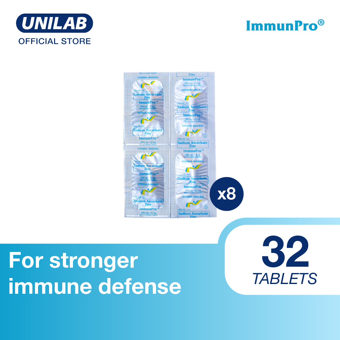 Immunpro Ascorbic Acid With Zinc 32s (For Increased Body Resistance And Enhanced Immune System)