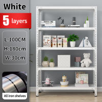 ETD Bearing 450KG Angle Steel Rack Shelves 3 Layers-5 Layers Storage rack tiers kitchen Storage shelf book shelf