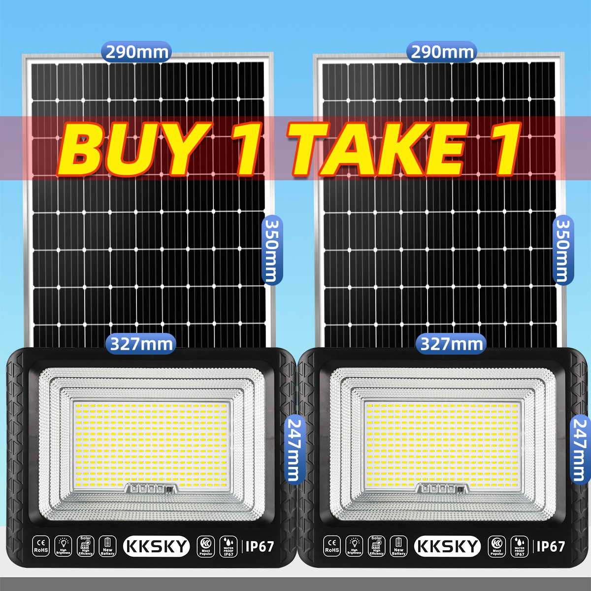 EEKOO Solar Flood Light 80000W Outdoor Waterproof IP67 Original Solar Lights With Solar Panel Energy Saving Lamp With Remote Control Automatic Lighting Apply Street Garden Courtyard