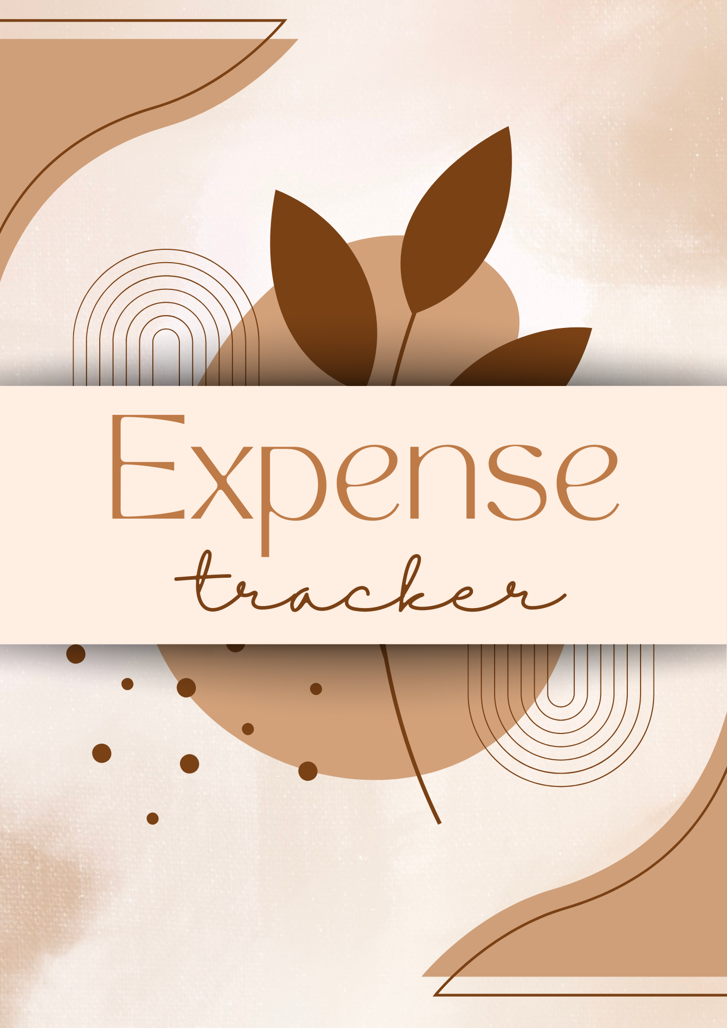 A&J Expense Tracker Notebook Record Book 100 Pages Wire Bind