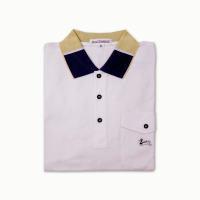 Ducks Unlimited Mens 100% Egyptian Cotton Casual Plain Golf Polo Shirt with Printed Collar - White (711955)