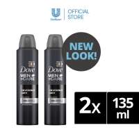 [BUNDLE OF 2] Dove Men+Care Deodorant Spray Invisible Dry 135ml